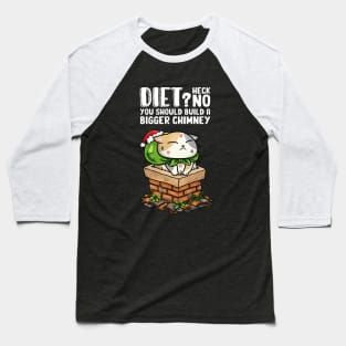 Cat Stuck in Chimney - Red version Baseball T-Shirt